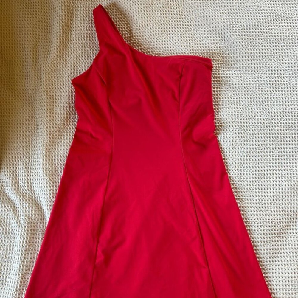 Outdoor Voices One-Shoulder Dress